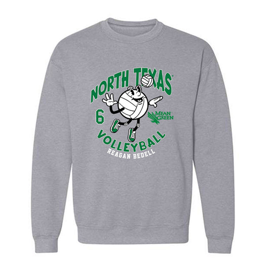 North Texas - NCAA Women's Volleyball : Reagan Bedell - Fashion Shersey Crewneck Sweatshirt-0