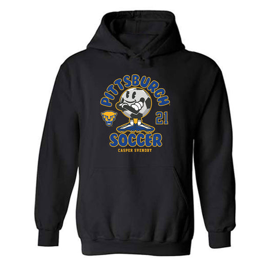 Pittsburgh - NCAA Men's Soccer : Casper Svendby - Fashion Shersey Hooded Sweatshirt-0