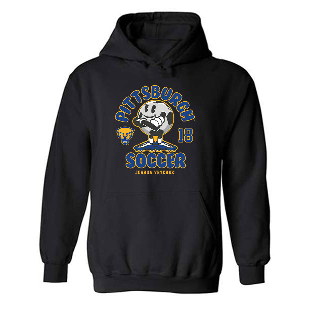 Pittsburgh - NCAA Men's Soccer : Joshua Veychek - Fashion Shersey Hooded Sweatshirt-0