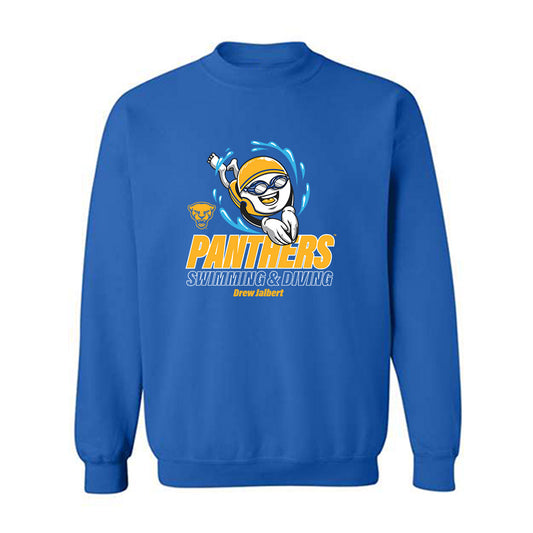 Pittsburgh - NCAA Men's Swimming & Diving : Drew Jalbert - Fashion Shersey Crewneck Sweatshirt-0