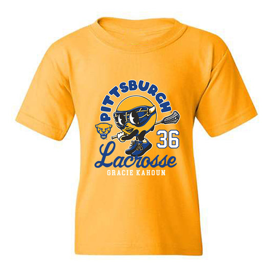 Pittsburgh - NCAA Women's Lacrosse : Gracie Kahoun - Fashion Shersey Youth T-Shirt-0
