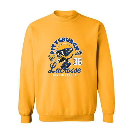 Pittsburgh - NCAA Women's Lacrosse : Gracie Kahoun - Fashion Shersey Crewneck Sweatshirt-0