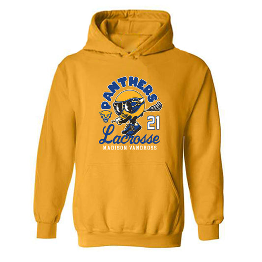 Pittsburgh - NCAA Women's Lacrosse : Madison Vandross - Fashion Shersey Hooded Sweatshirt-0