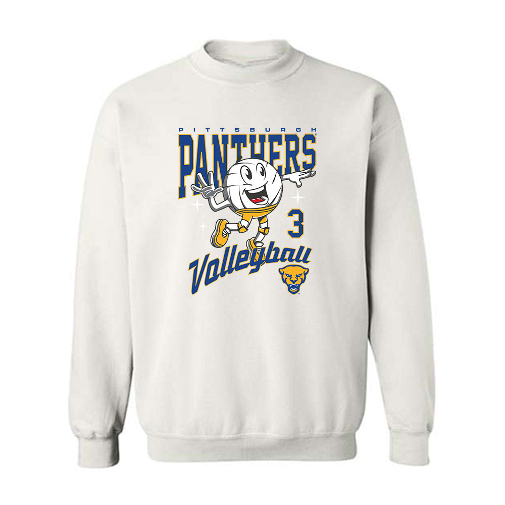 Pittsburgh - NCAA Women's Volleyball : Emery Dupes - Crewneck Sweatshirt-0