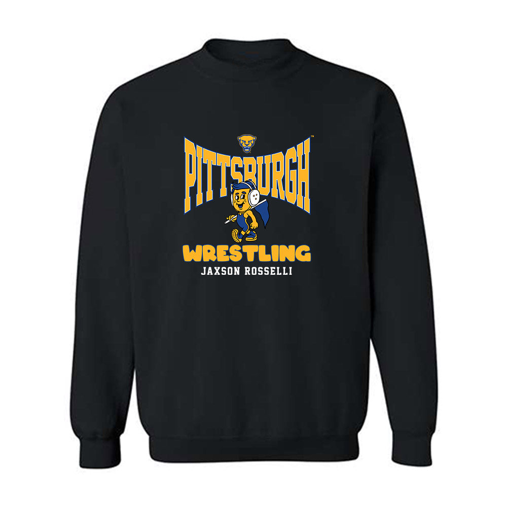 Pittsburgh - NCAA Wrestling : Jaxson Rosselli - Fashion Shersey Crewneck Sweatshirt-0