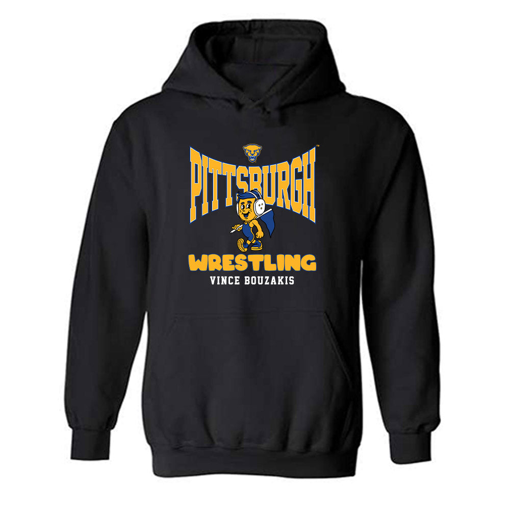 Pittsburgh - NCAA Wrestling : Vince Bouzakis - Fashion Shersey Hooded Sweatshirt-0