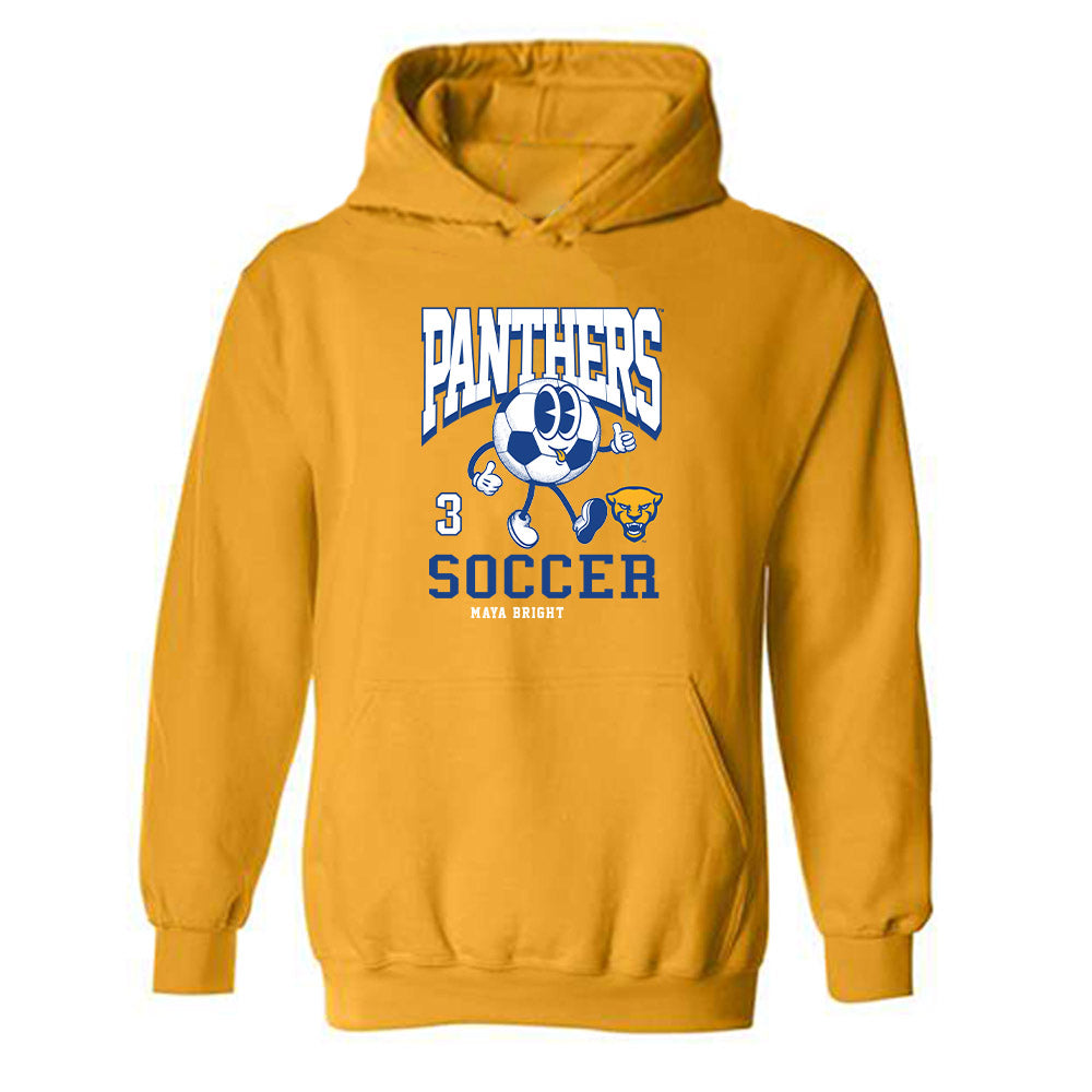 Pittsburgh - NCAA Women's Soccer : Maya Bright - Fashion Shersey Hooded Sweatshirt-0
