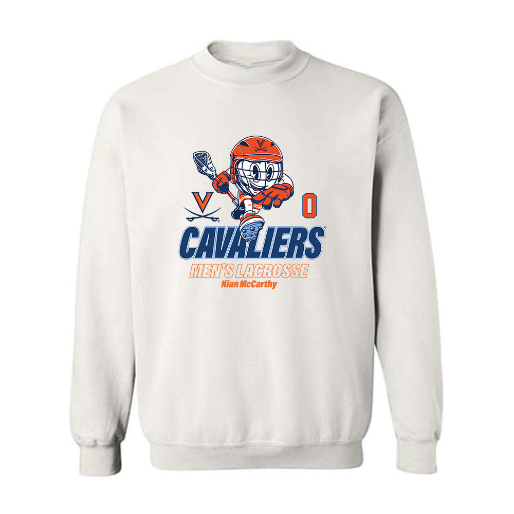 Virginia - NCAA Men's Lacrosse : Kian McCarthy - Fashion Shersey Crewneck Sweatshirt