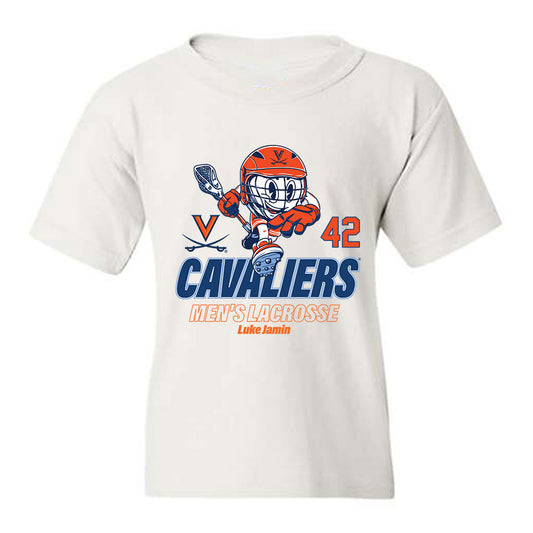 Virginia - NCAA Men's Lacrosse : Luke Jamin - Fashion Shersey Youth T-Shirt-0