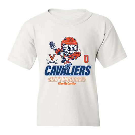 Virginia - NCAA Men's Lacrosse : Kian McCarthy - Fashion Shersey Youth T-Shirt