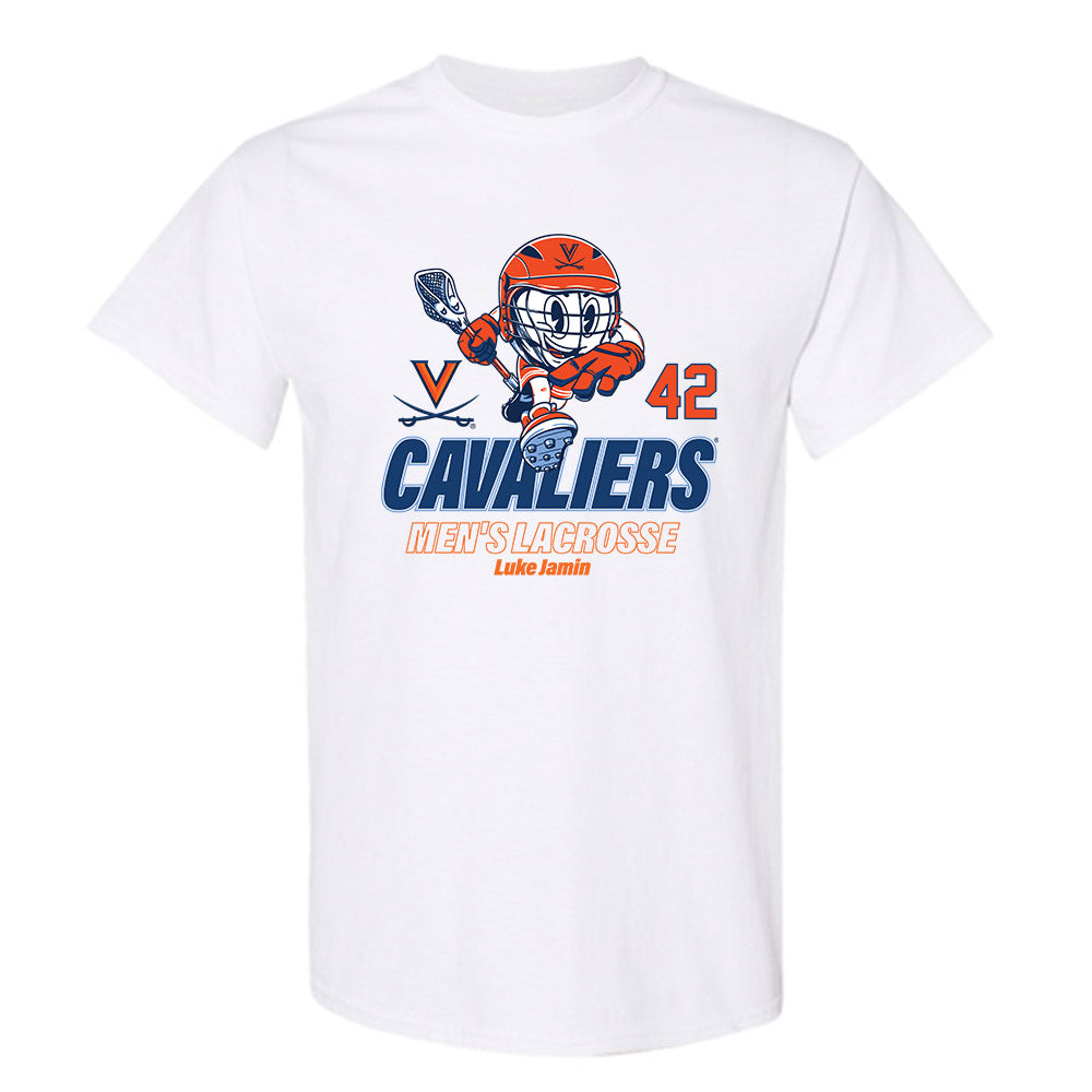 Virginia - NCAA Men's Lacrosse : Luke Jamin - Fashion Shersey T-Shirt-0