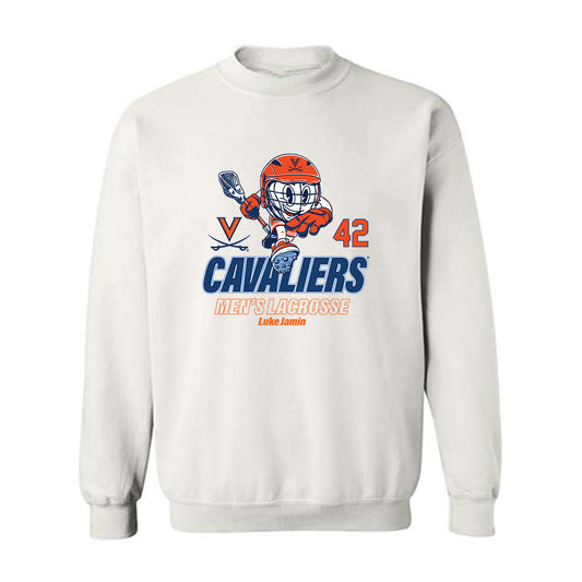 Virginia - NCAA Men's Lacrosse : Luke Jamin - Fashion Shersey Crewneck Sweatshirt-0