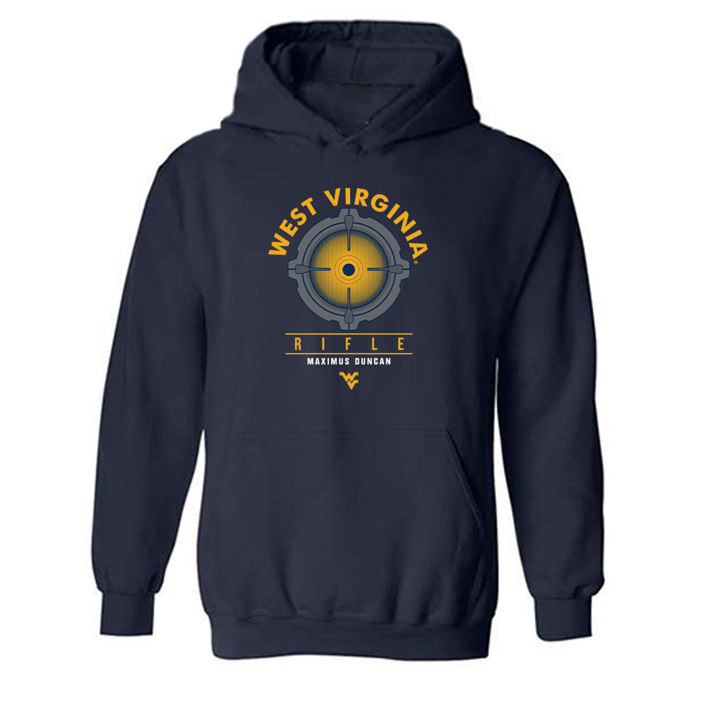 West Virginia - NCAA Rifle : Maximus Duncan - Fashion Shersey Hooded Sweatshirt-0
