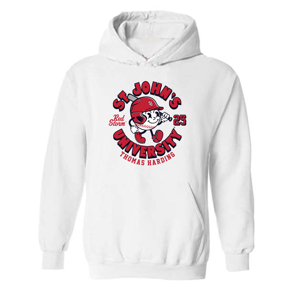 St. Johns - NCAA Baseball : Thomas Harding - Fashion Shersey Hooded Sweatshirt-0