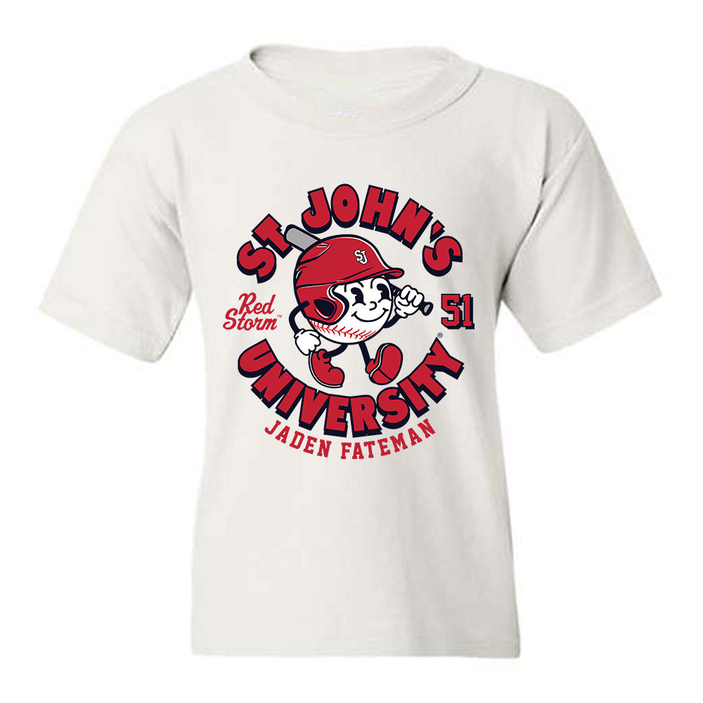 St. Johns - NCAA Baseball : Jaden Fateman - Fashion Shersey Youth T-Shirt-0