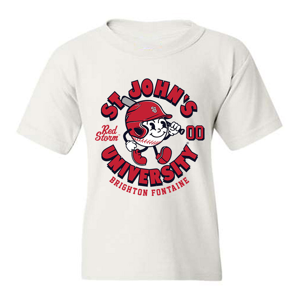 St. Johns - NCAA Baseball : Brighton Fontaine - Fashion Shersey Youth T-Shirt-0