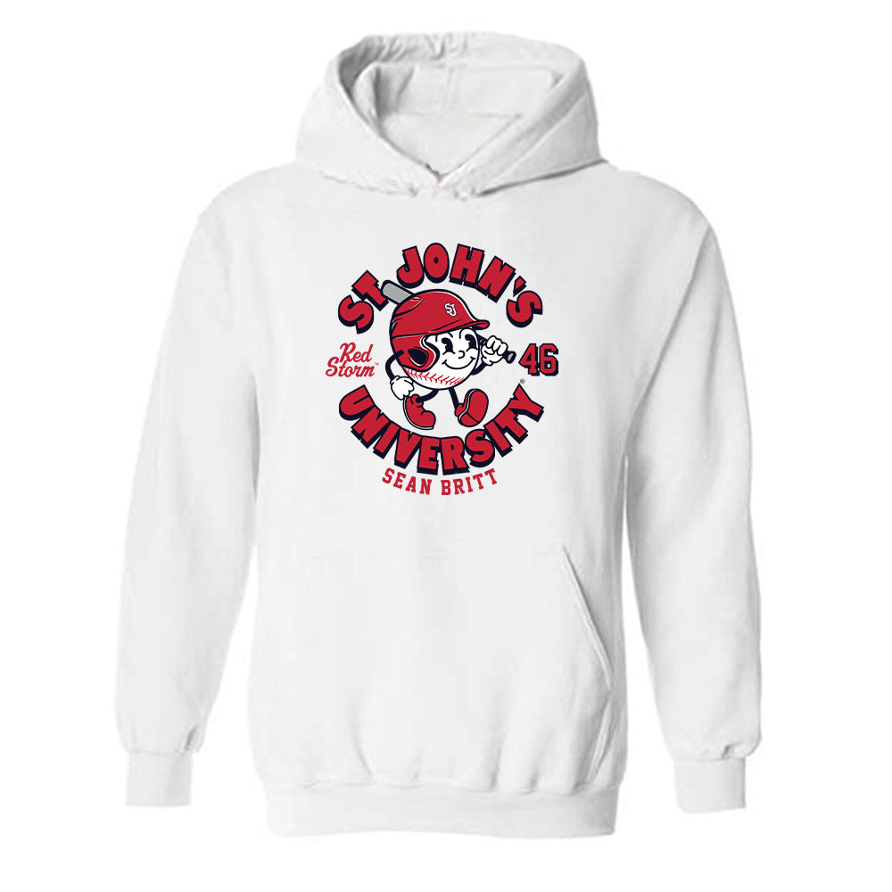 St. Johns - NCAA Baseball : Sean Britt - Fashion Shersey Hooded Sweatshirt-0