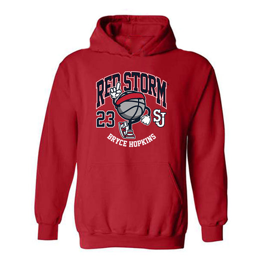 St. Johns - NCAA Men's Basketball : Bryce Hopkins - Fashion Shersey Hooded Sweatshirt-0