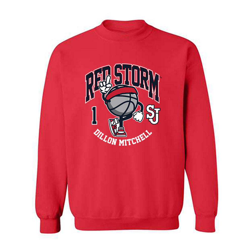 St. Johns - NCAA Men's Basketball : Dillon Mitchell - Fashion Shersey Crewneck Sweatshirt-0