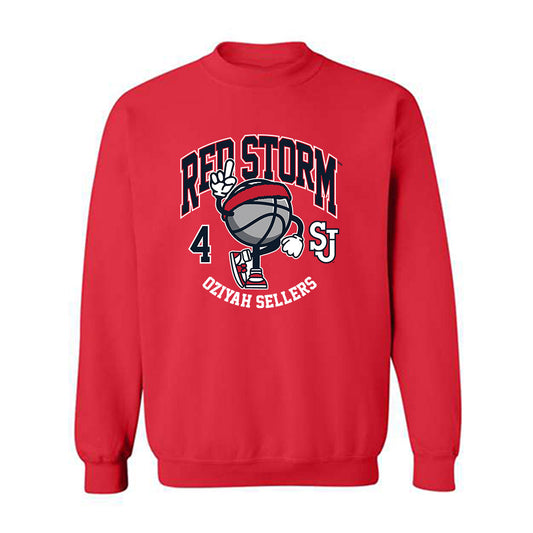 St. Johns - NCAA Men's Basketball : Oziyah Sellers - Fashion Shersey Crewneck Sweatshirt-0