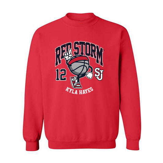 St. Johns - NCAA Women's Basketball : Kyla Hayes - Fashion Shersey Crewneck Sweatshirt-0
