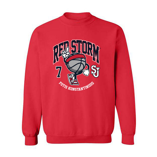 St. Johns - NCAA Men's Basketball : Fotis Konstantinidis - Fashion Shersey Crewneck Sweatshirt-0