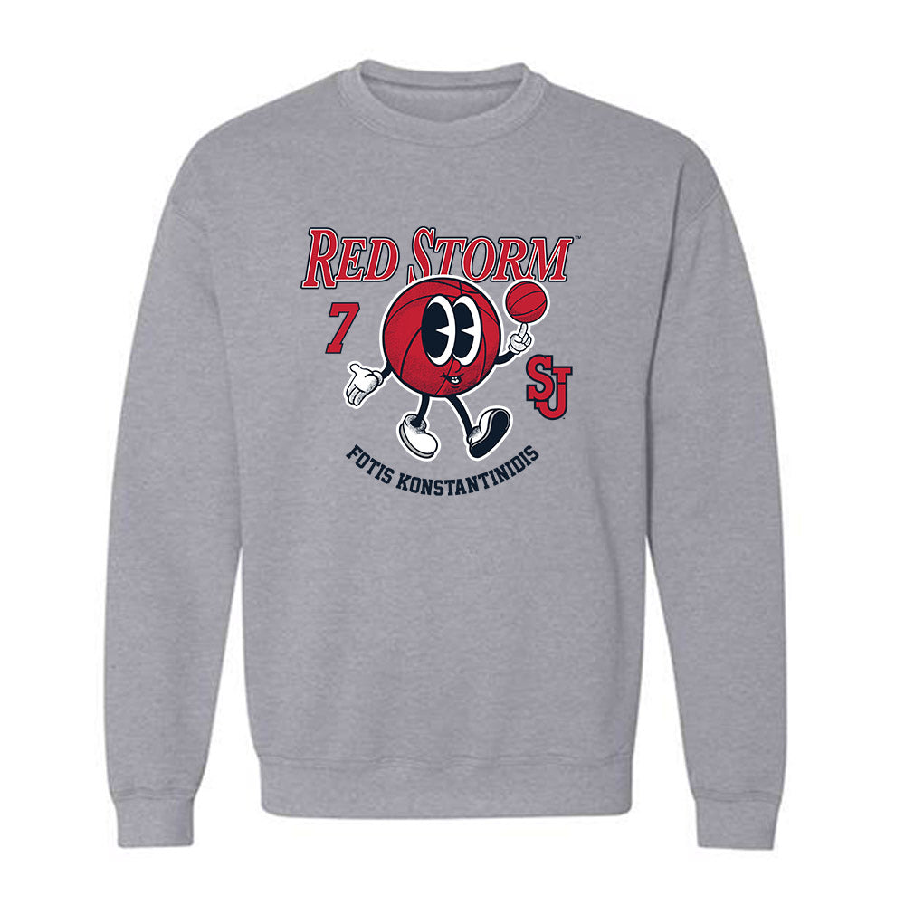 St. Johns - NCAA Men's Basketball : Fotis Konstantinidis - Fashion Shersey Crewneck Sweatshirt-0