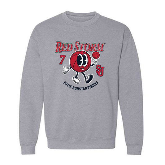 St. Johns - NCAA Men's Basketball : Fotis Konstantinidis - Fashion Shersey Crewneck Sweatshirt-0