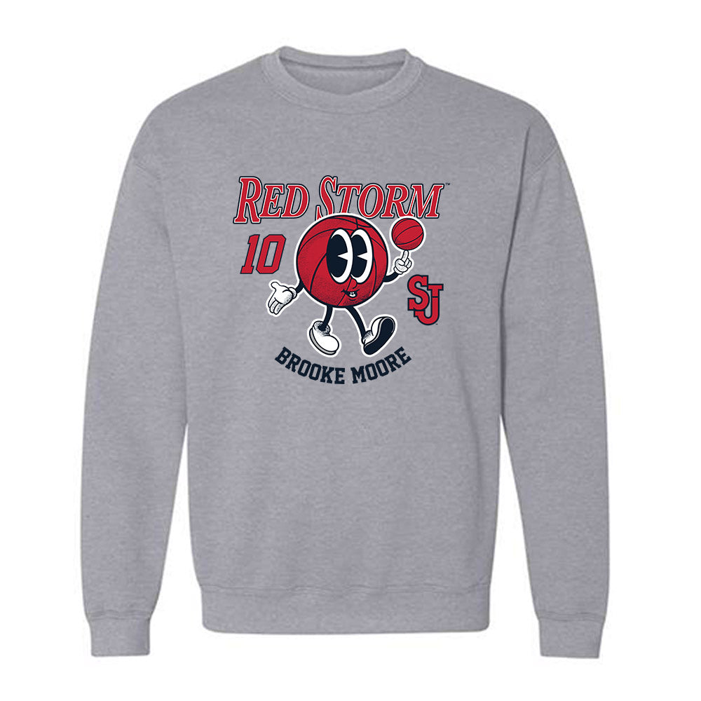 St. Johns - NCAA Women's Basketball : Brooke Moore - Fashion Shersey Crewneck Sweatshirt-0