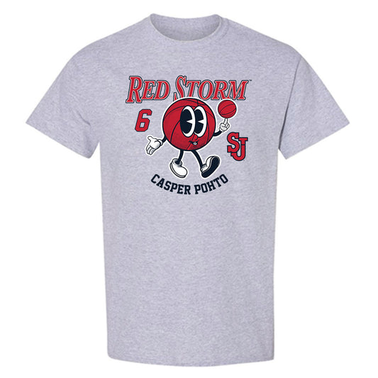 St. Johns - NCAA Men's Basketball : Casper Pohto - Fashion Shersey T-Shirt-0