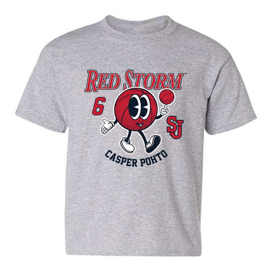 St. Johns - NCAA Men's Basketball : Casper Pohto - Fashion Shersey Youth T-Shirt-0