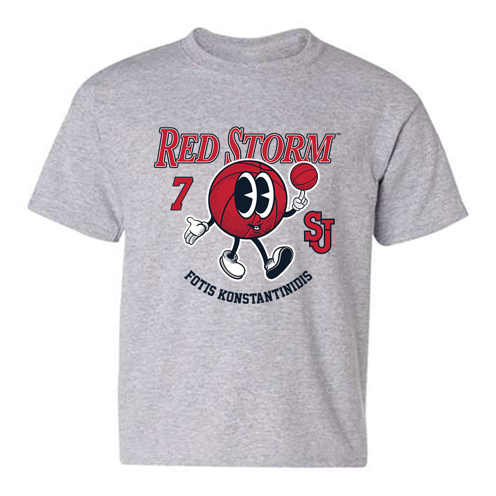 St. Johns - NCAA Men's Basketball : Fotis Konstantinidis - Fashion Shersey Youth T-Shirt-0