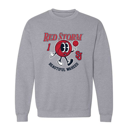 St. Johns - NCAA Women's Basketball : Beautiful Waheed - Fashion Shersey Crewneck Sweatshirt-0