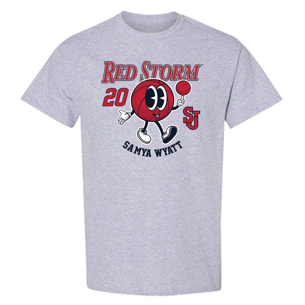 St. Johns - NCAA Women's Basketball : Sa'Mya Wyatt - Fashion Shersey T-Shirt-0