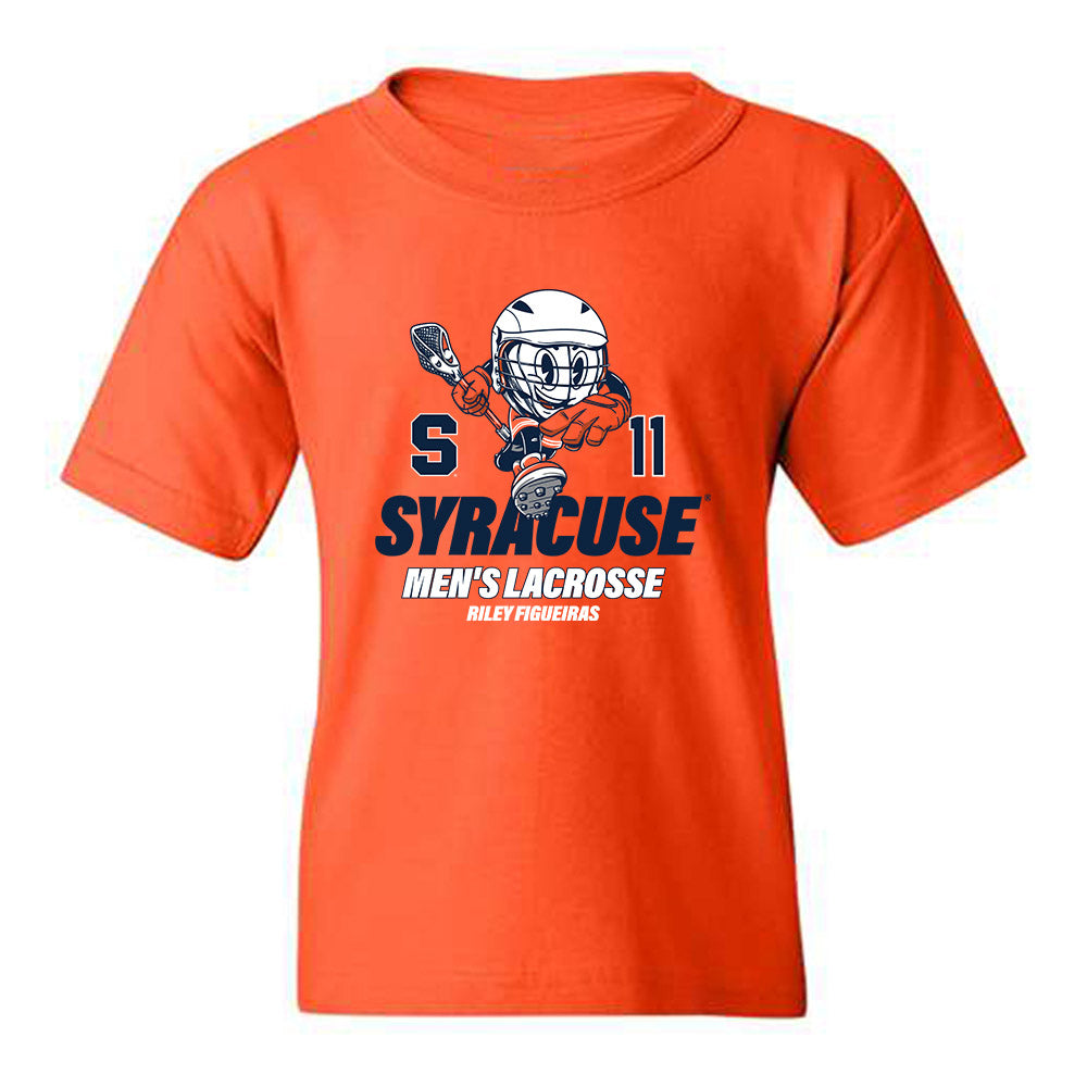 Syracuse - NCAA Men's Lacrosse : Riley Figueiras - Fashion Shersey Youth T-Shirt-0