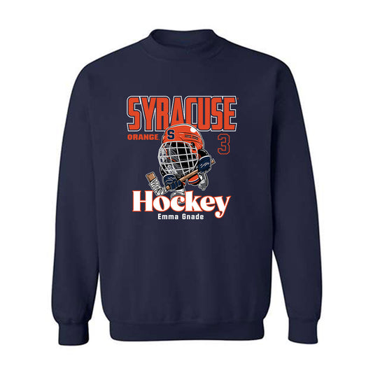 Syracuse - NCAA Women's Ice Hockey : Emma Gnade - Fashion Shersey Crewneck Sweatshirt-0