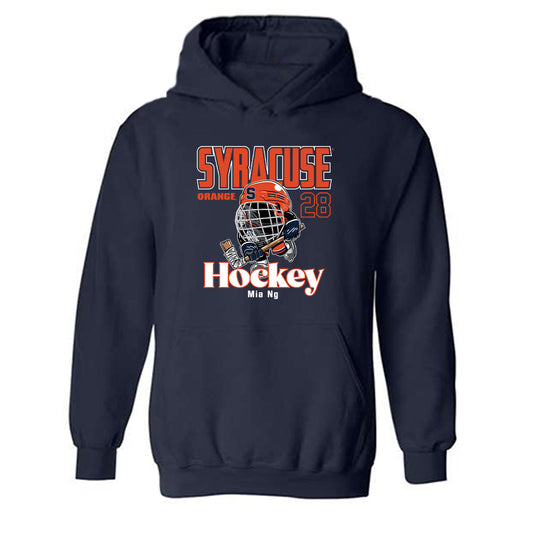 Syracuse - NCAA Women's Ice Hockey : Mia Ng - Fashion Shersey Hooded Sweatshirt