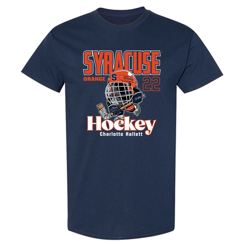 Syracuse - NCAA Women's Ice Hockey : Charlotte Hallett - Fashion Shersey T-Shirt-0