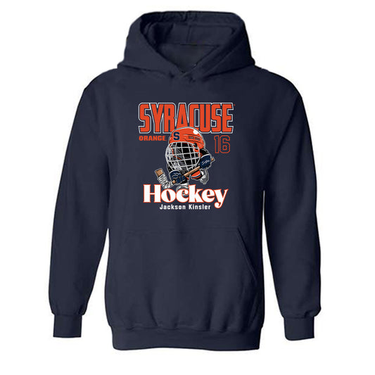 Syracuse - NCAA Women's Ice Hockey : Jackson Kinsler - Fashion Shersey Hooded Sweatshirt-0