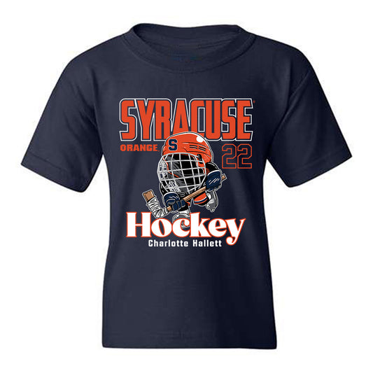 Syracuse - NCAA Women's Ice Hockey : Charlotte Hallett - Fashion Shersey Youth T-Shirt-0