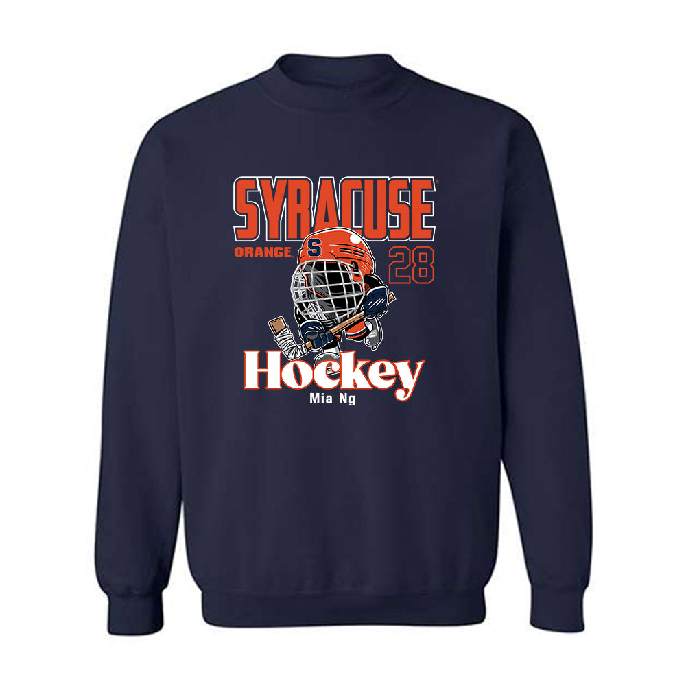 Syracuse - NCAA Women's Ice Hockey : Mia Ng - Fashion Shersey Crewneck Sweatshirt