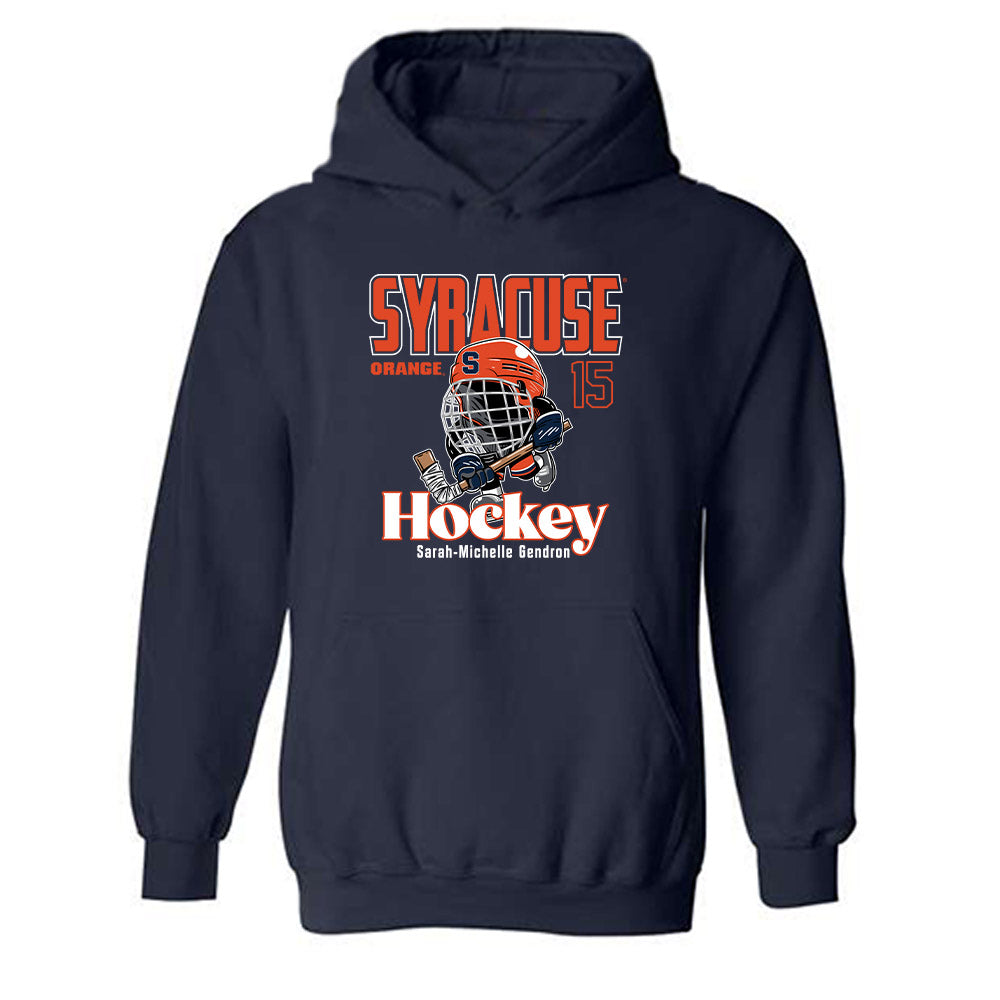 Syracuse - NCAA Women's Ice Hockey : Sarah-Michelle Gendron - Fashion Shersey Hooded Sweatshirt