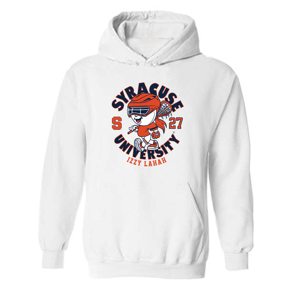 Syracuse - NCAA Women's Lacrosse : Izzy Lahah - Fashion Shersey Hooded Sweatshirt-0