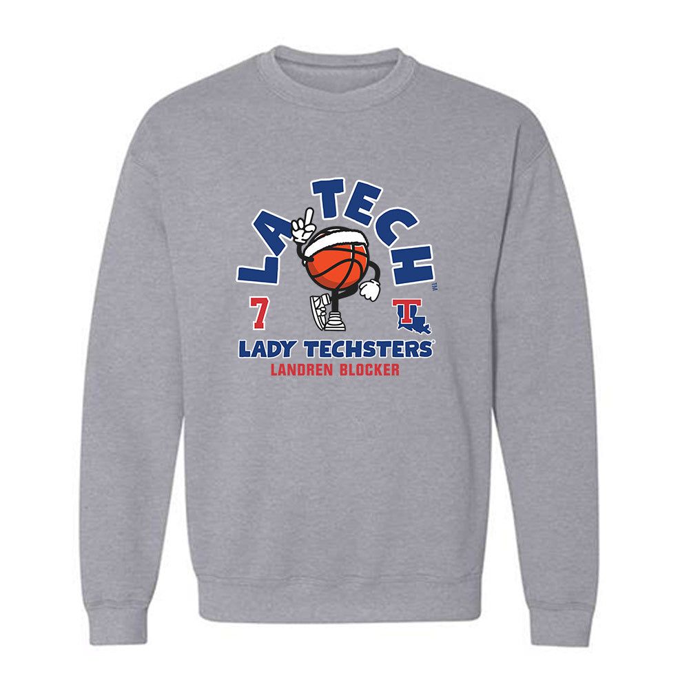 LA Tech - NCAA Men's Basketball : Landren Blocker - Fashion Shersey Crewneck Sweatshirt