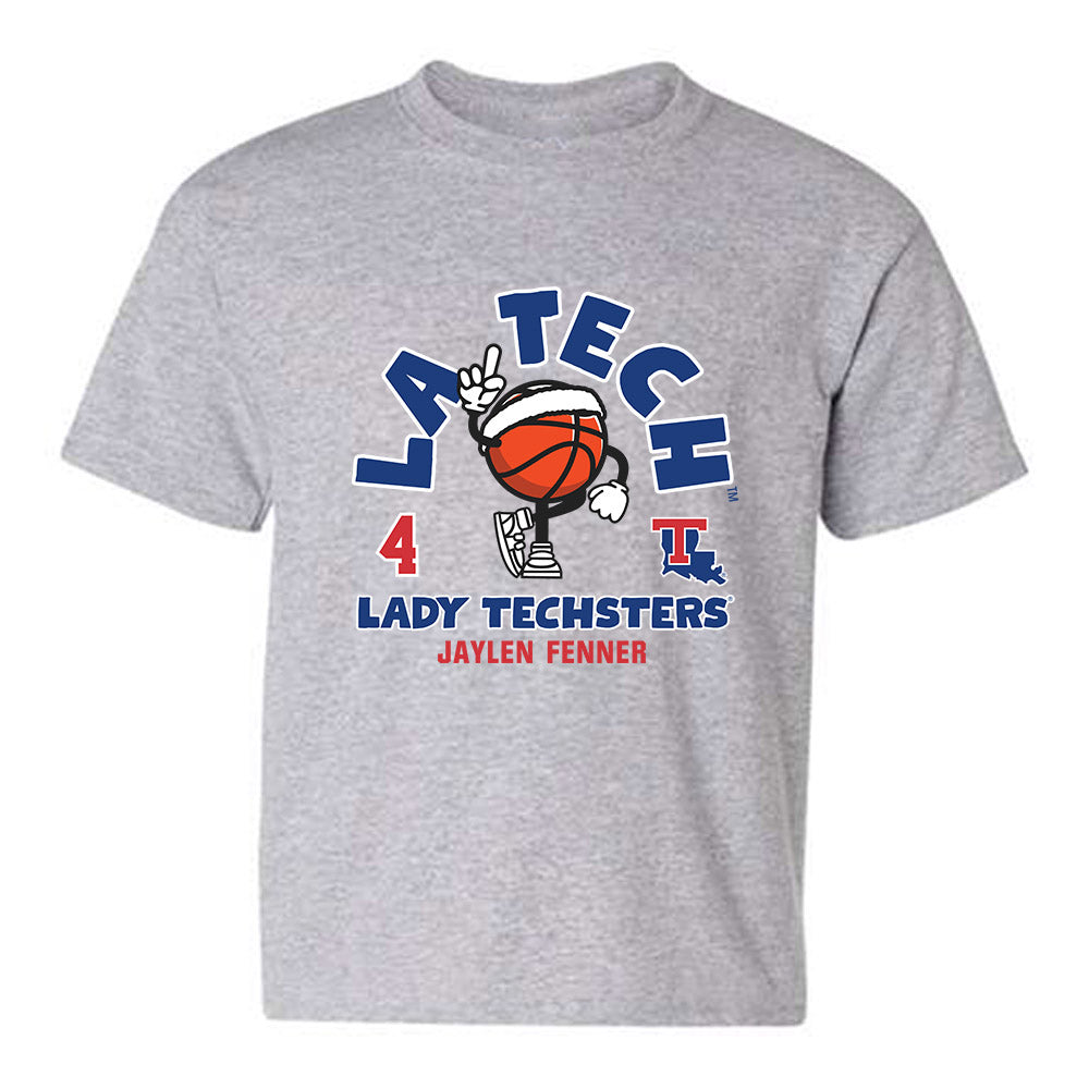 LA Tech - NCAA Men's Basketball : Jaylen Fenner - Fashion Shersey Youth T-Shirt-0