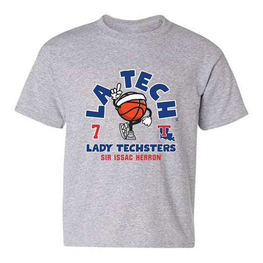 LA Tech - NCAA Men's Basketball : Sir issac Herron - Fashion Shersey Youth T-Shirt-0