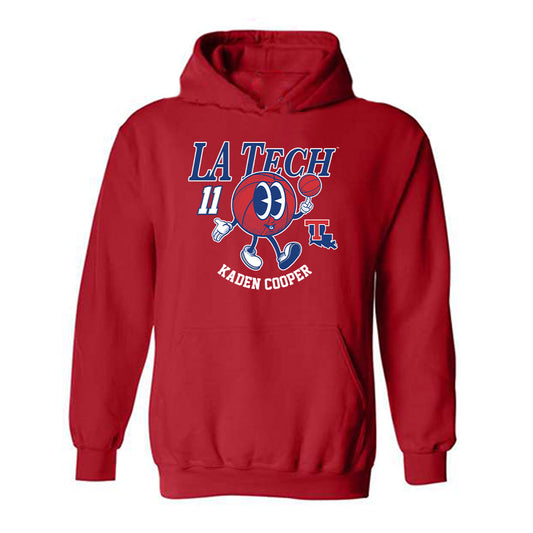 LA Tech - NCAA Men's Basketball : Kaden Cooper - Fashion Shersey Hooded Sweatshirt-0