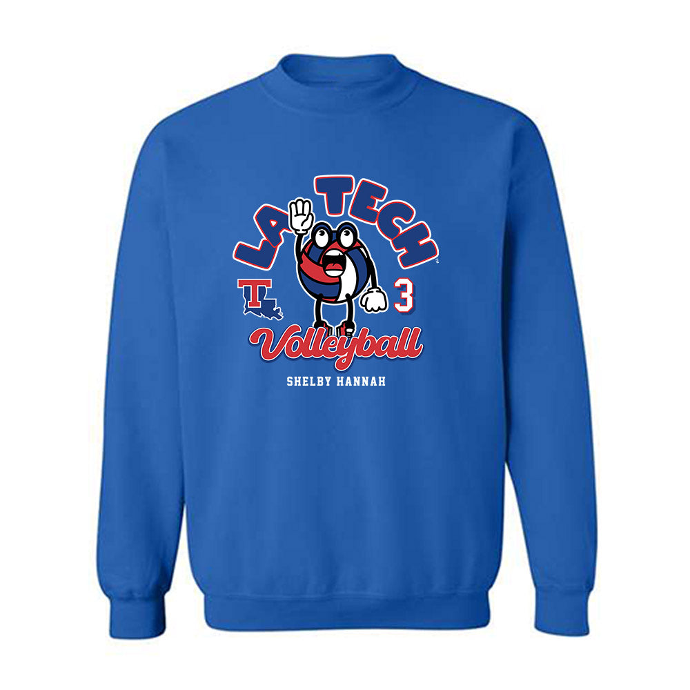 LA Tech - NCAA Women's Volleyball : Shelby Hannah - Fashion Shersey Crewneck Sweatshirt-0