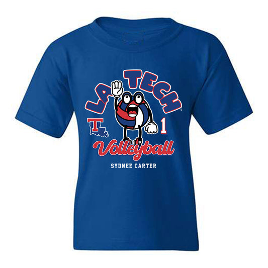 LA Tech - NCAA Women's Volleyball : Sydnee Carter - Fashion Shersey Youth T-Shirt-0