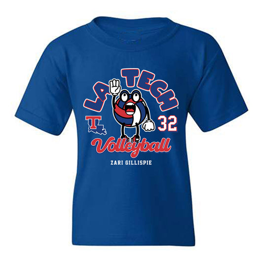 LA Tech - NCAA Women's Volleyball : Zari Gillispie - Fashion Shersey Youth T-Shirt-0